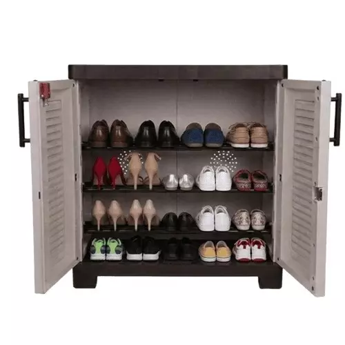 italica-2-feet-6096-cm-plastic-shoe-rack-brown-and-almond-color-sr-5512