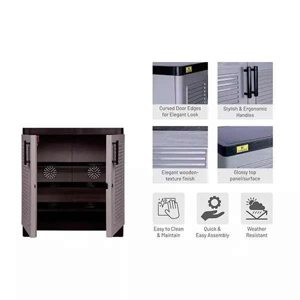 italica-2-feet-6096-cm-plastic-shoe-rack-brown-and-almond-color-sr-5512