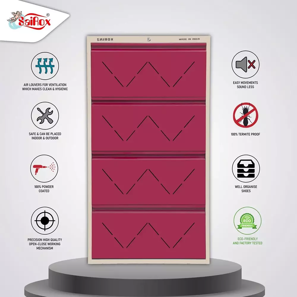 sairox-shoe-rack-metal-maroon-4-shelves-4-ducts-29x85x56-inch-size-sxsr001
