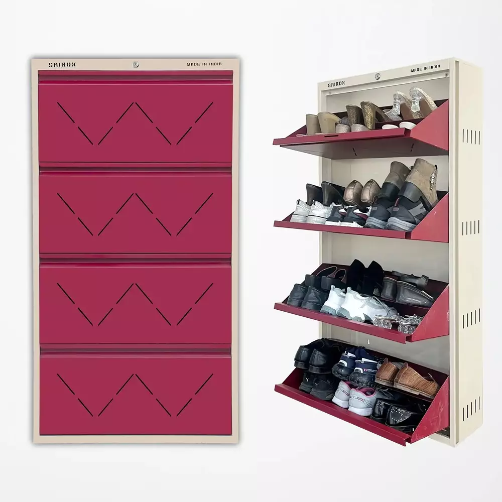 sairox-shoe-rack-metal-maroon-4-shelves-4-ducts-29x85x56-inch-size-sxsr001