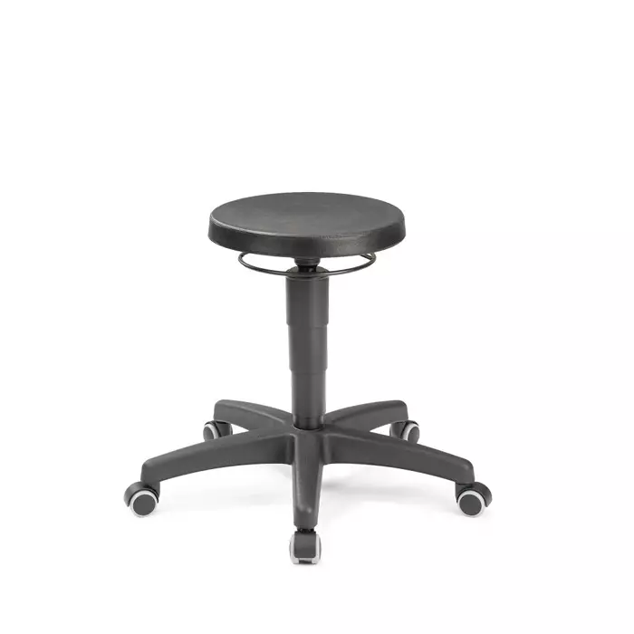 Treston Black Plastic Stool 120 Kg Weight Capacity, C15PU