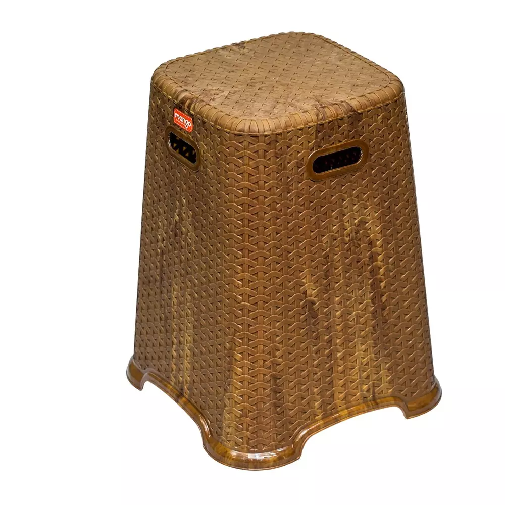 Mango TOPASS Plastic Stool 304.8x381x482.6 mm Sandal Wood