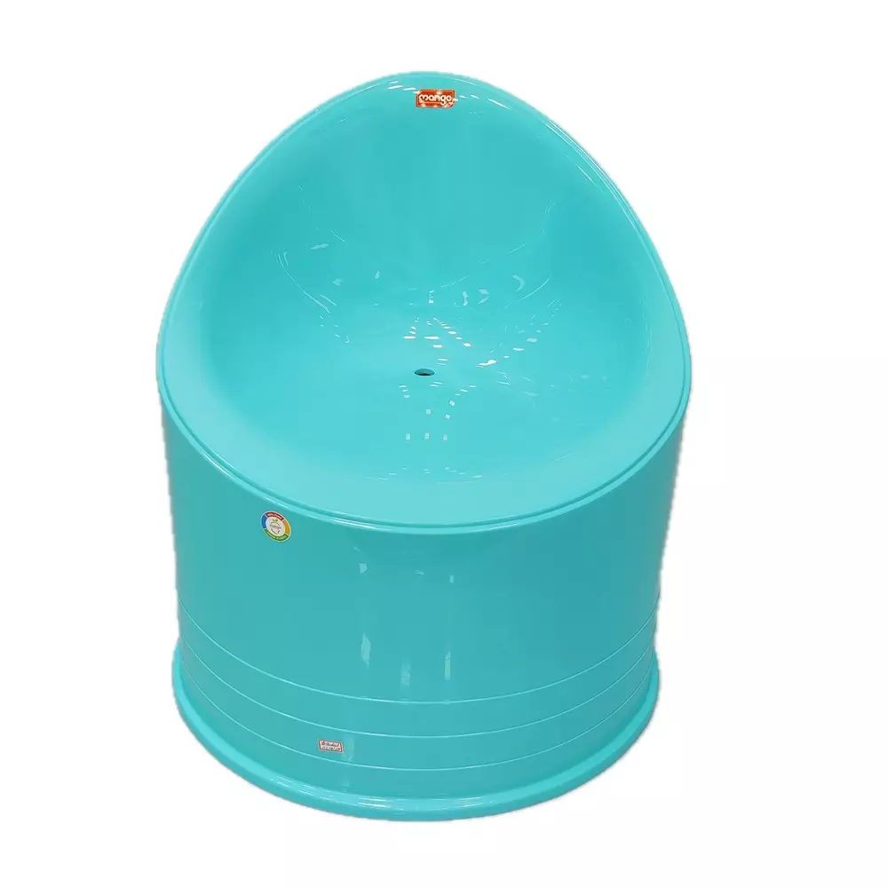 Mango LIPSTICK Plastic Stool 660.4x660.4x711.2 mm Marina Blue Round Shape