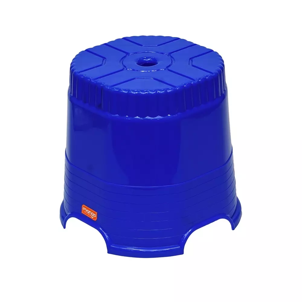 Mango CUBE 14 Plastic Stool 304.8x381x355.6 mm Crate Blue