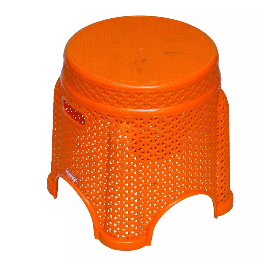Mango KING Plastic Stool 304.8x381x355.6 mm Mango Orange