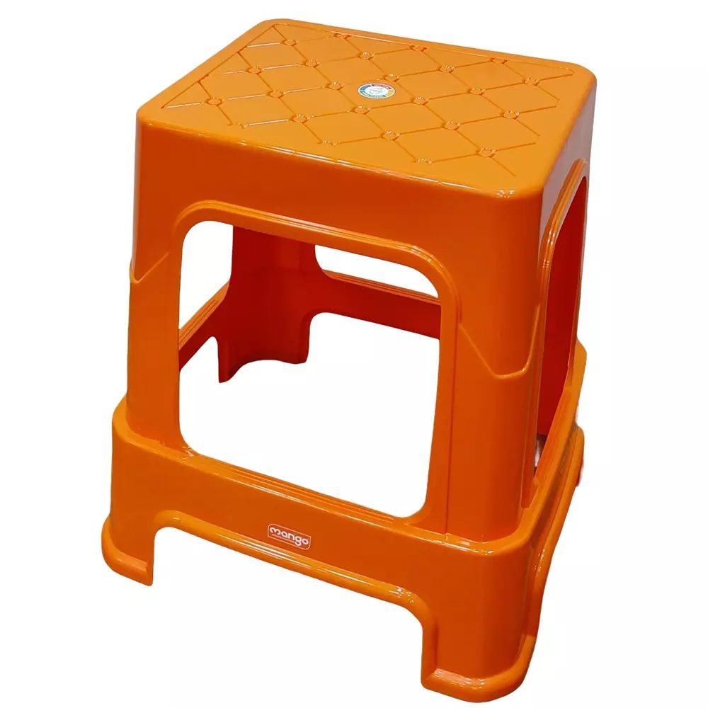 Mango SIKANDAR Plastic Stool 304.8x381x533.4 mm Orange
