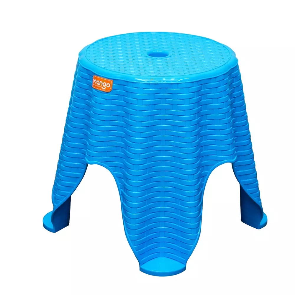 Mango STRIKER Plastic Stool 304.8x381x330.2 mm New Blue