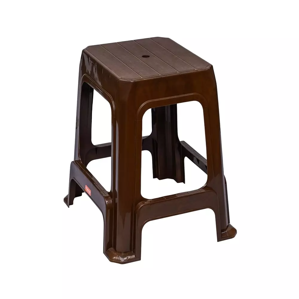 Mango SULTAN Plastic Stool 304.8x381x558.8 mm Teak Wood
