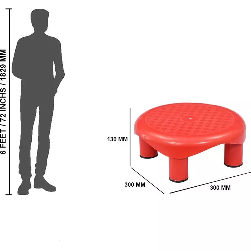 swagath-plastic-stool-red-color-for-bathroom-ps-02-series-pack-of-2-pcs