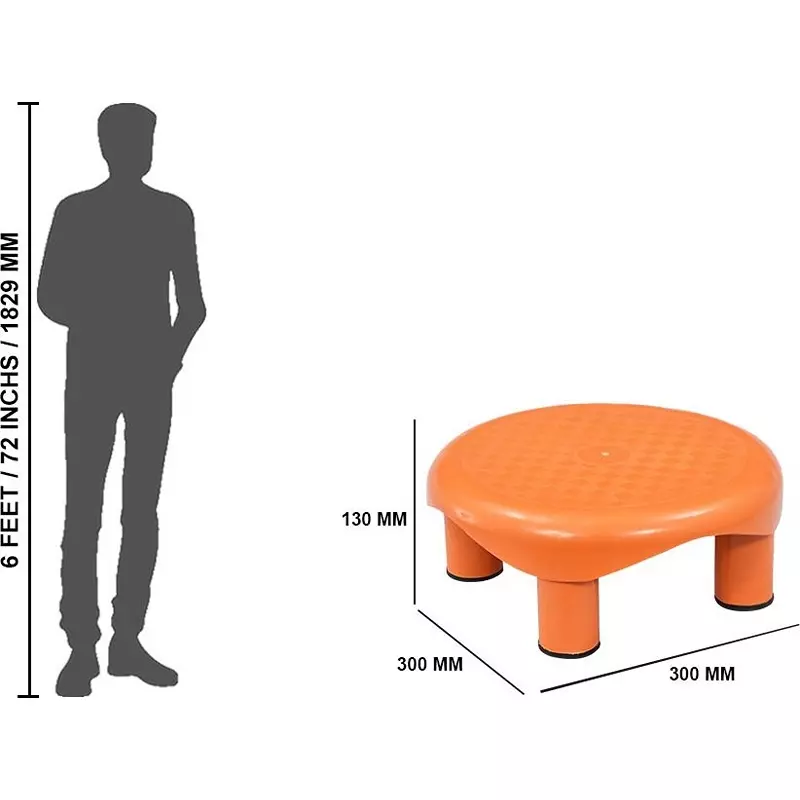 swagath-plastic-stool-orange-color-for-bathroom-ps-02-series-pack-of-4-pcs