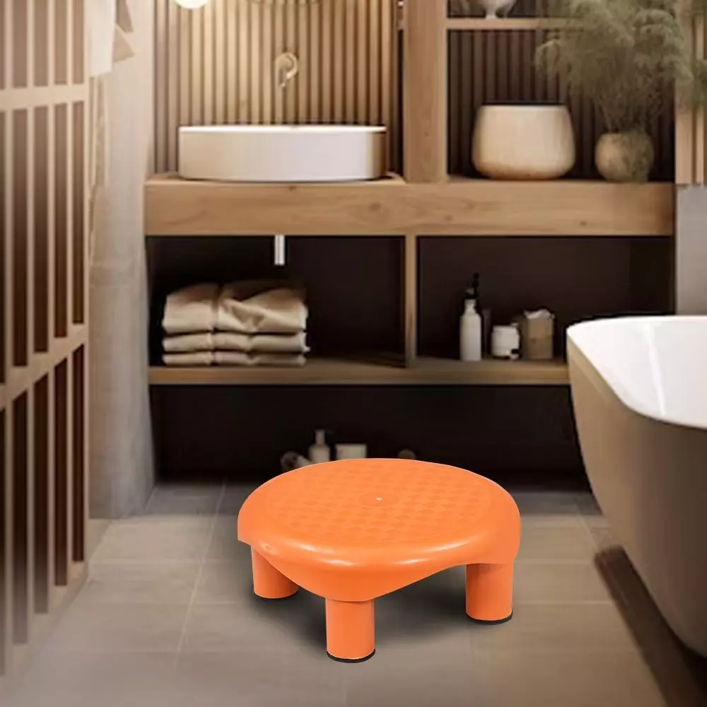 swagath-plastic-stool-orange-color-for-bathroom-ps-02-series-pack-of-4-pcs