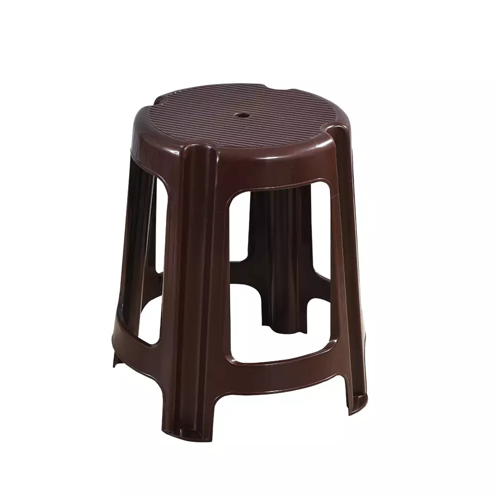swagath-dark-brown-plastic-round-stool-for-indoor-outdoor-cafeteria-set-of-4