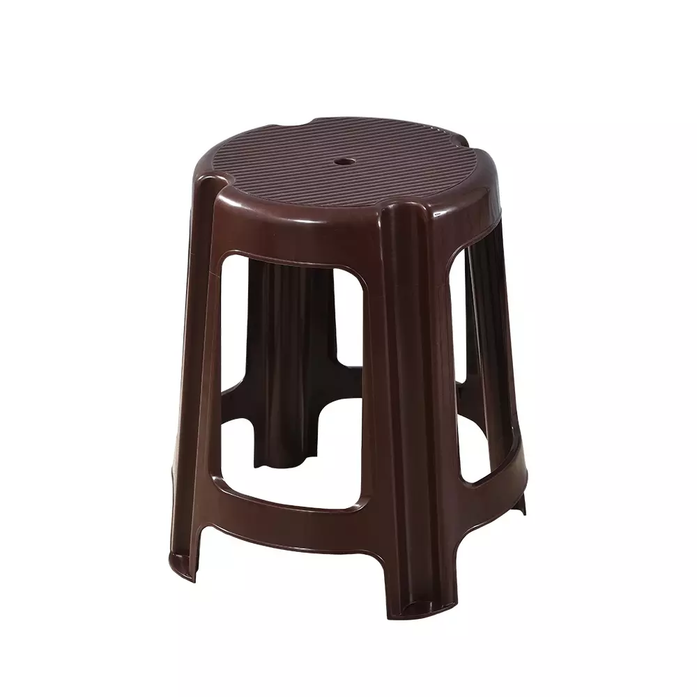 swagath-dark-brown-plastic-round-stool-for-indoor-outdoor-cafeteria-set-of-4