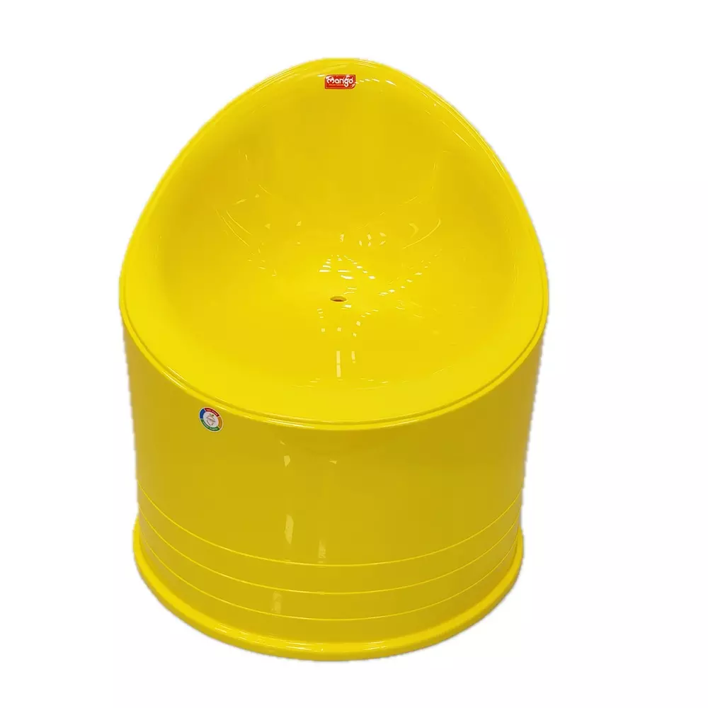 Mango LIPSTICK Plastic Stool 660.4x660.4x711.2 mm Yellow Round Shape