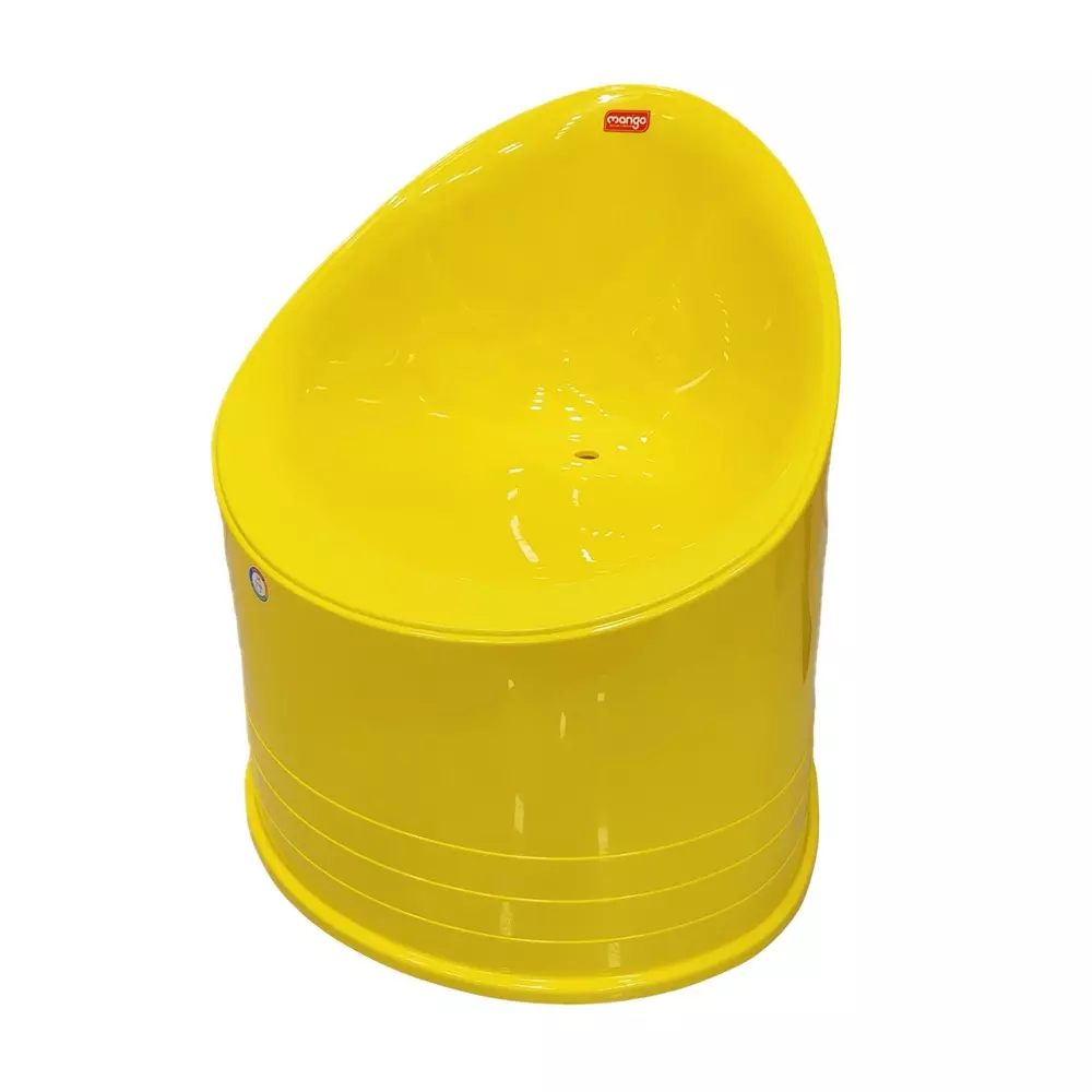 Mango LIPSTICK Plastic Stool 660.4x660.4x711.2 mm Yellow Round Shape