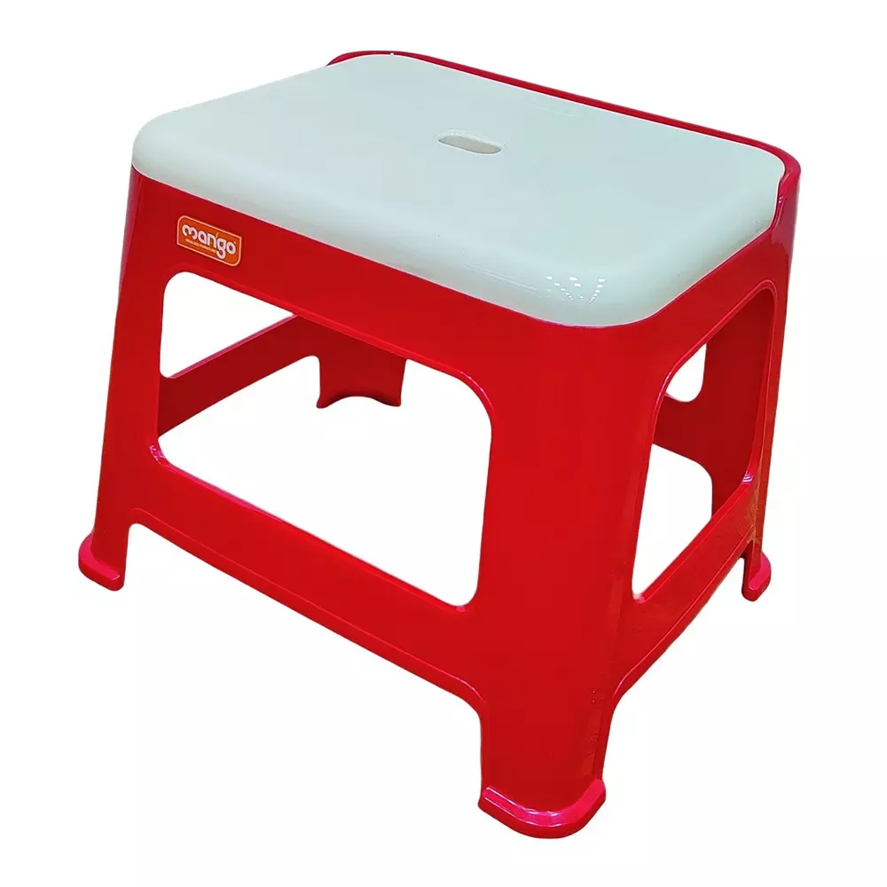 Mango ROCKY Plastic Stool 381x304.8x355.6 mm Red