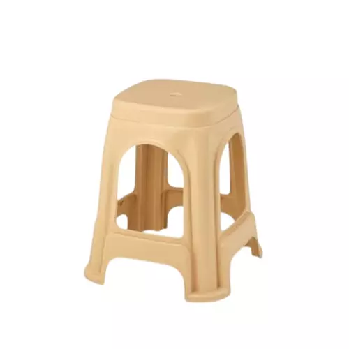 Maharaja Stackable Stool With Modern Design Beige Polypropylene for Home, School, Garden & Office, Jupiter_Beige-PK2 (Pack of 2 Pcs)