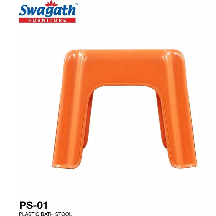 swagath-plastic-stool-orange-color-for-bathroom-ps-01-series
