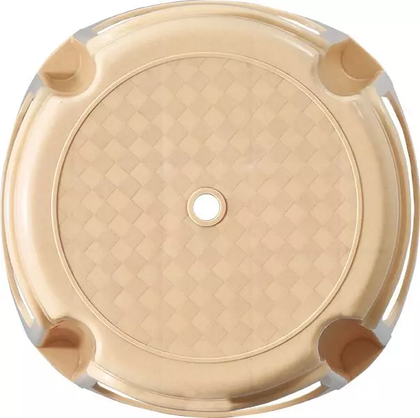swagath-bathroom-stool-round-shape-4-legs-plastic-glossy-finish-80-kg-load-capacity-marble-beige-for-bathroom-use-ps-03-pack-of-2-pcs