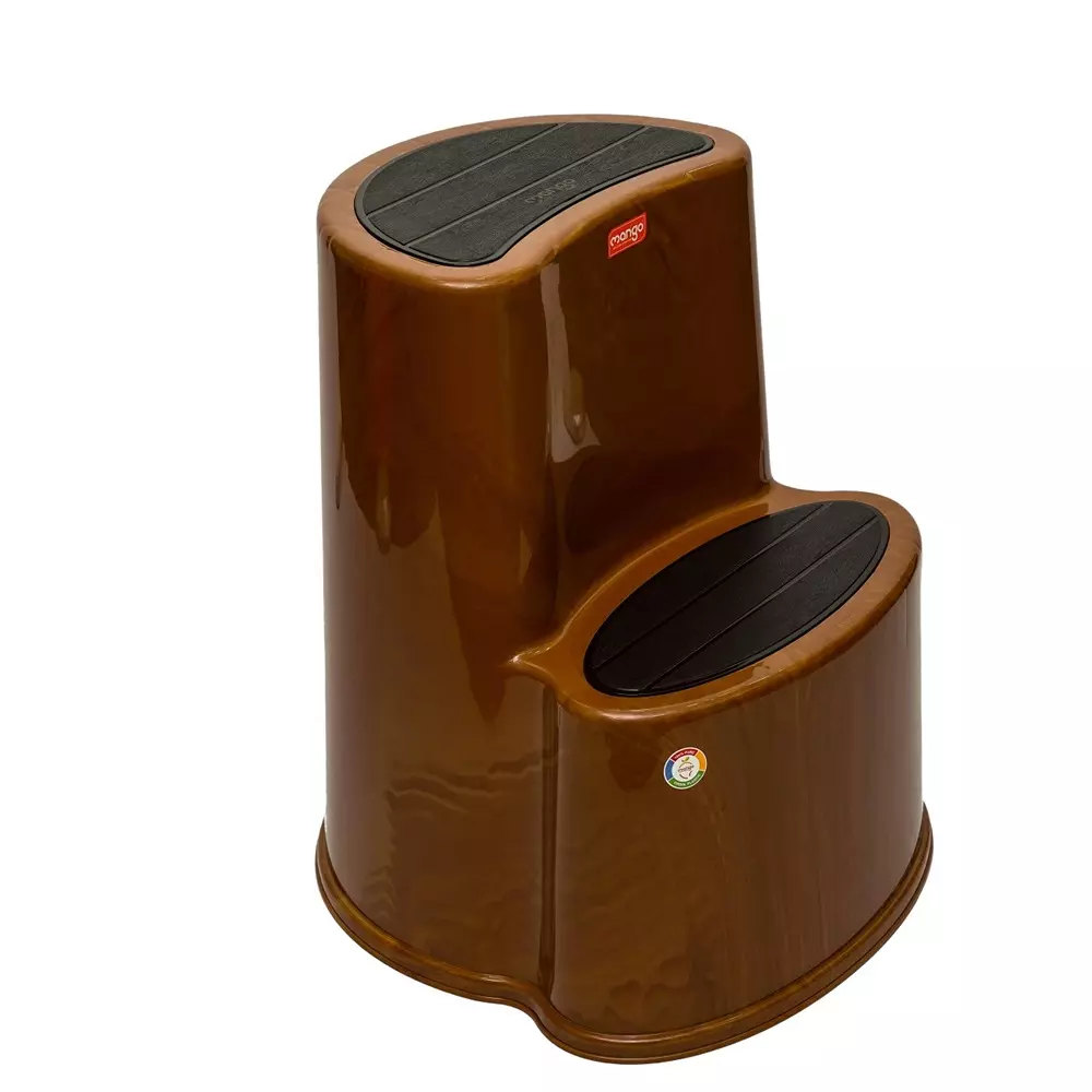 Mango Murfi Stool Sandal Wood 220 Kg Load Bearing Capacity Polypropylene Plastic for Shops & Store Use