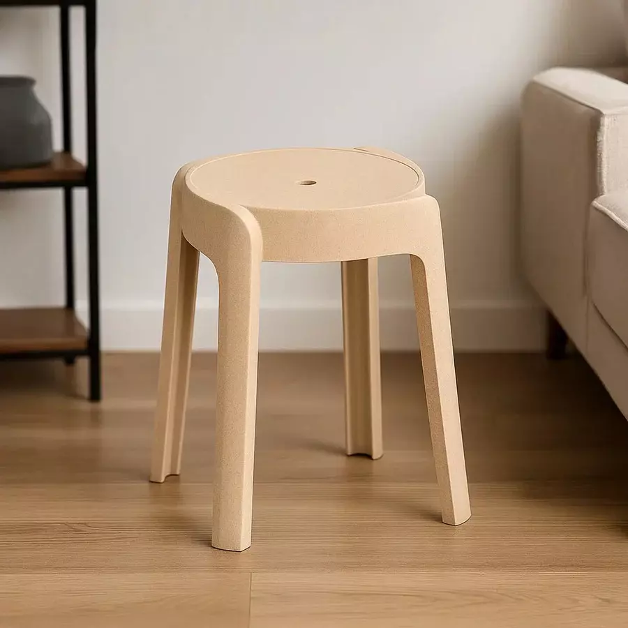 nilkamal-twist-plastic-stool-marble-beige-color
