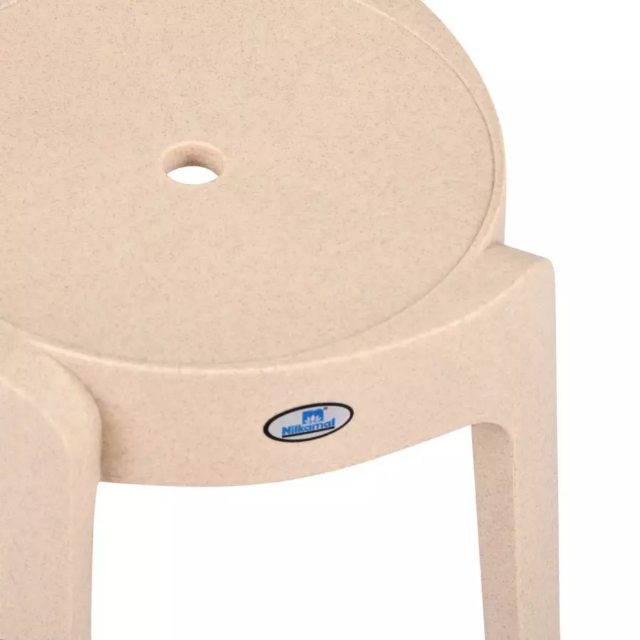 nilkamal-twist-plastic-stool-marble-beige-color