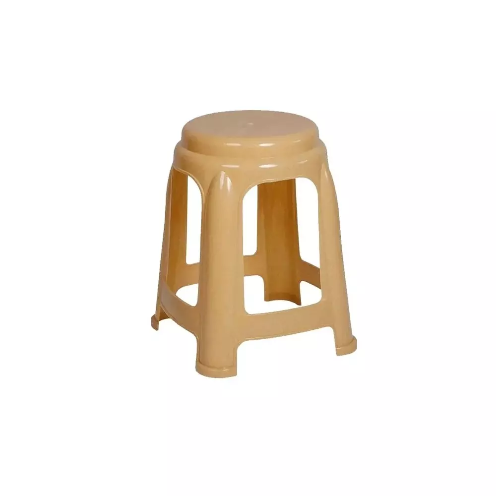 Italica Plastic Stool 19 inch (482.6 mm) Marble Beige Color, 999 / 9702