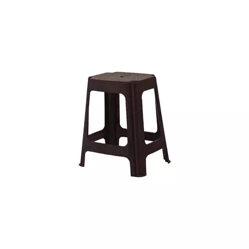 Italica Plastic Stool 21 inch (533.4 mm) Brown Color, 971 / 9721