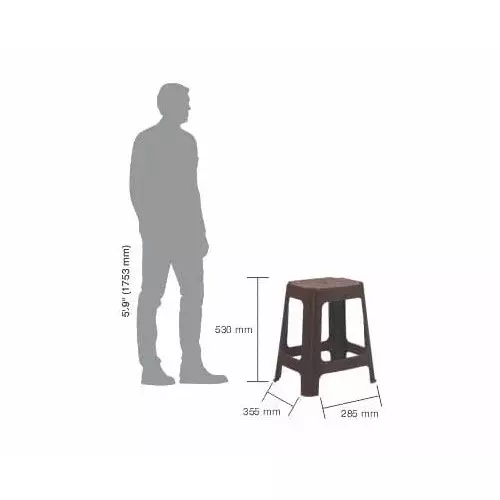 italica-plastic-stool-21-inch-5334-mm-brown-color-971-9721