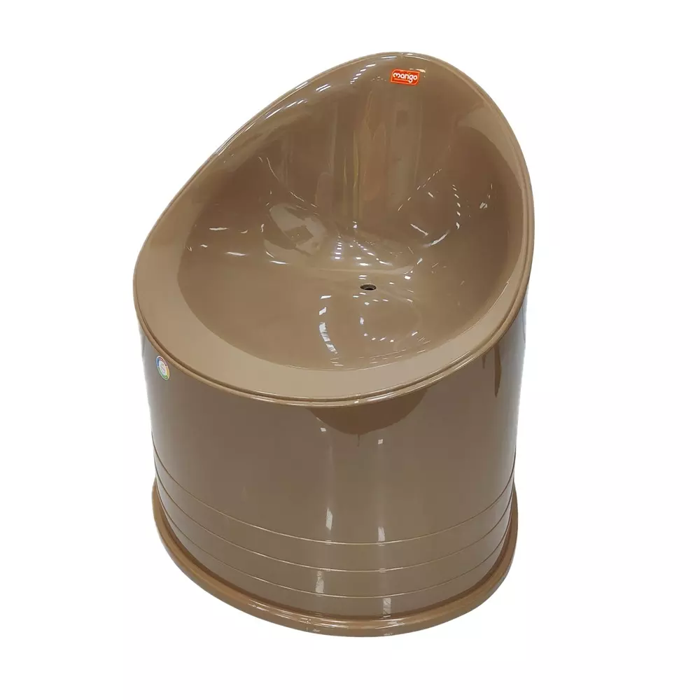 Mango LIPSTICK Plastic Stool 660.4x660.4x711.2 mm Dark Biege Round Shape