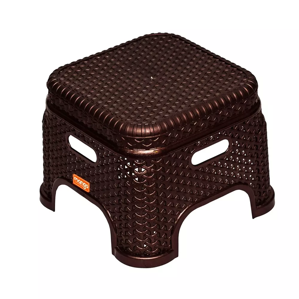 Mango PRINCE Plastic Stool 304.8x381x254 mm Weather Brown