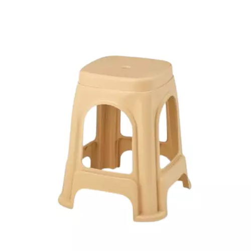 Maharaja Stackable Stool With Modern Design Beige Polypropylene for Home, School, Garden & Office, Jupiter_Beige-PK4 (Pack of 4 Pcs)