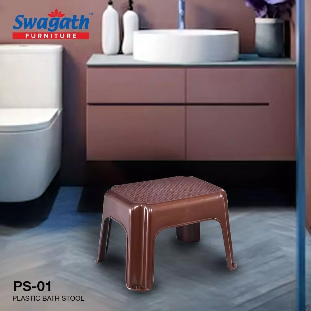 swagath-plastic-stool-brown-color-for-bathroom-ps-01-series-pack-of-4-pcs