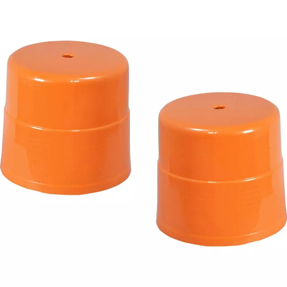 Swagath Plastic Stool Round Shape Orange 74 Kg Load Capacity for Indoor & Outdoor Use, PS-04 (Pack of 2 Pcs)