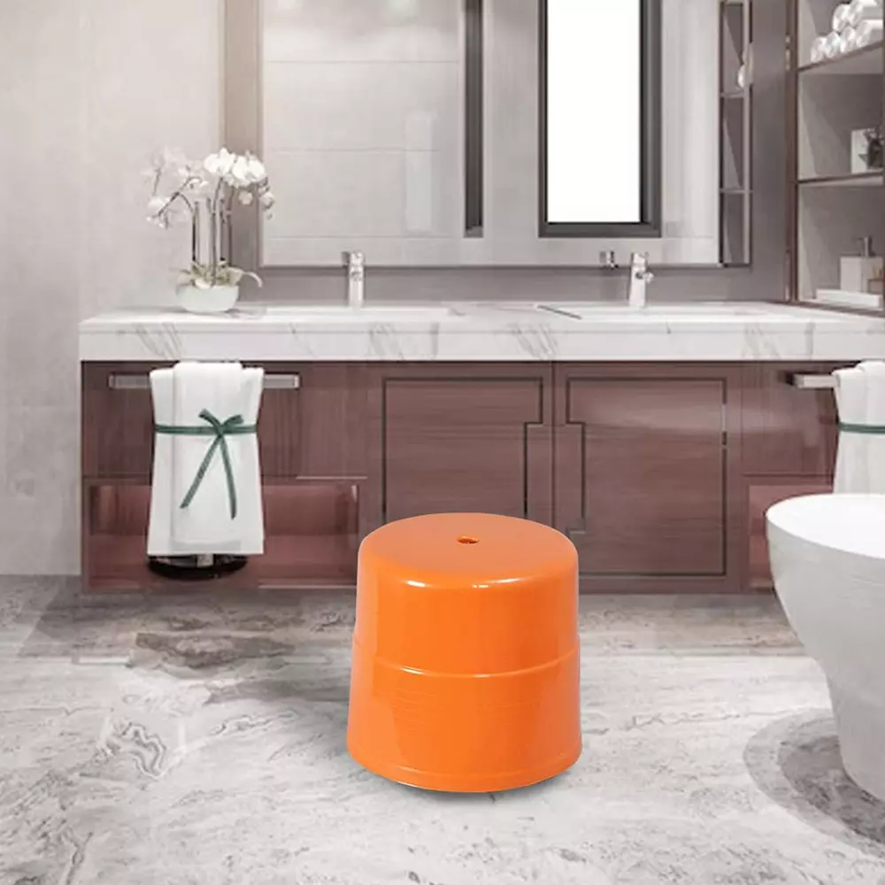 swagath-plastic-stool-round-shape-orange-74-kg-load-capacity-for-indoor-outdoor-use-ps-04-pack-of-4-pcs