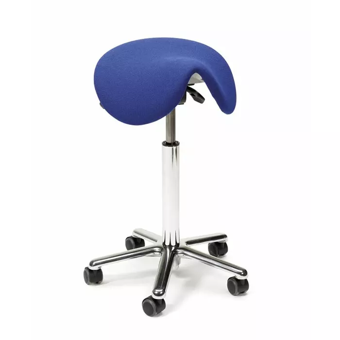 Treston Blue Fabric Stool 120 Kg Weight Capacity, SADDLE B