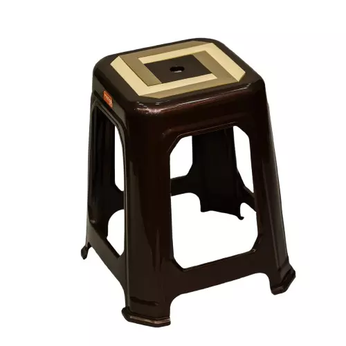 Mango INSTA Plastic Stool 304.8x381x482.6 mm Weather Brown