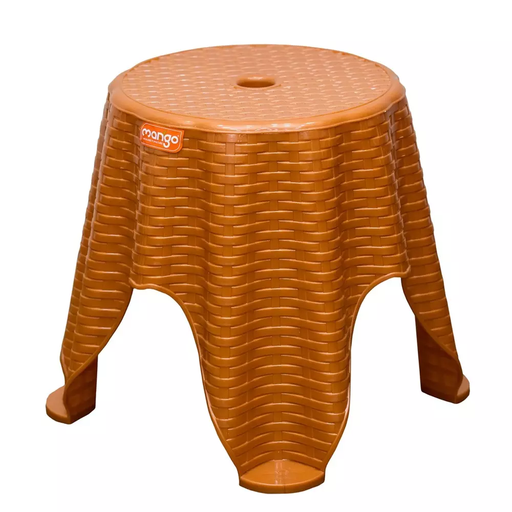 Mango STRIKER Plastic Stool 304.8x381x330.2 mm Pearl Bronze