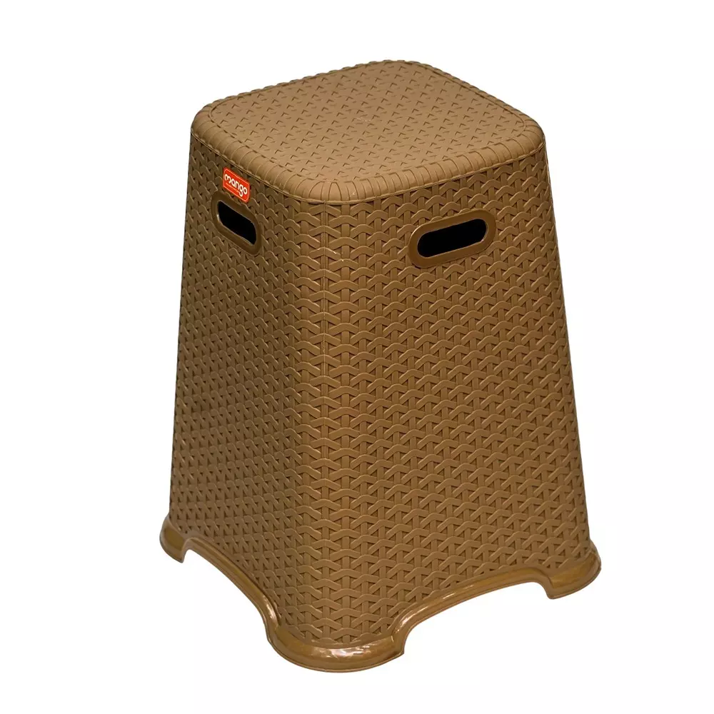 Mango TOPASS Plastic Stool 304.8x381x482.6 mm Dark Beige