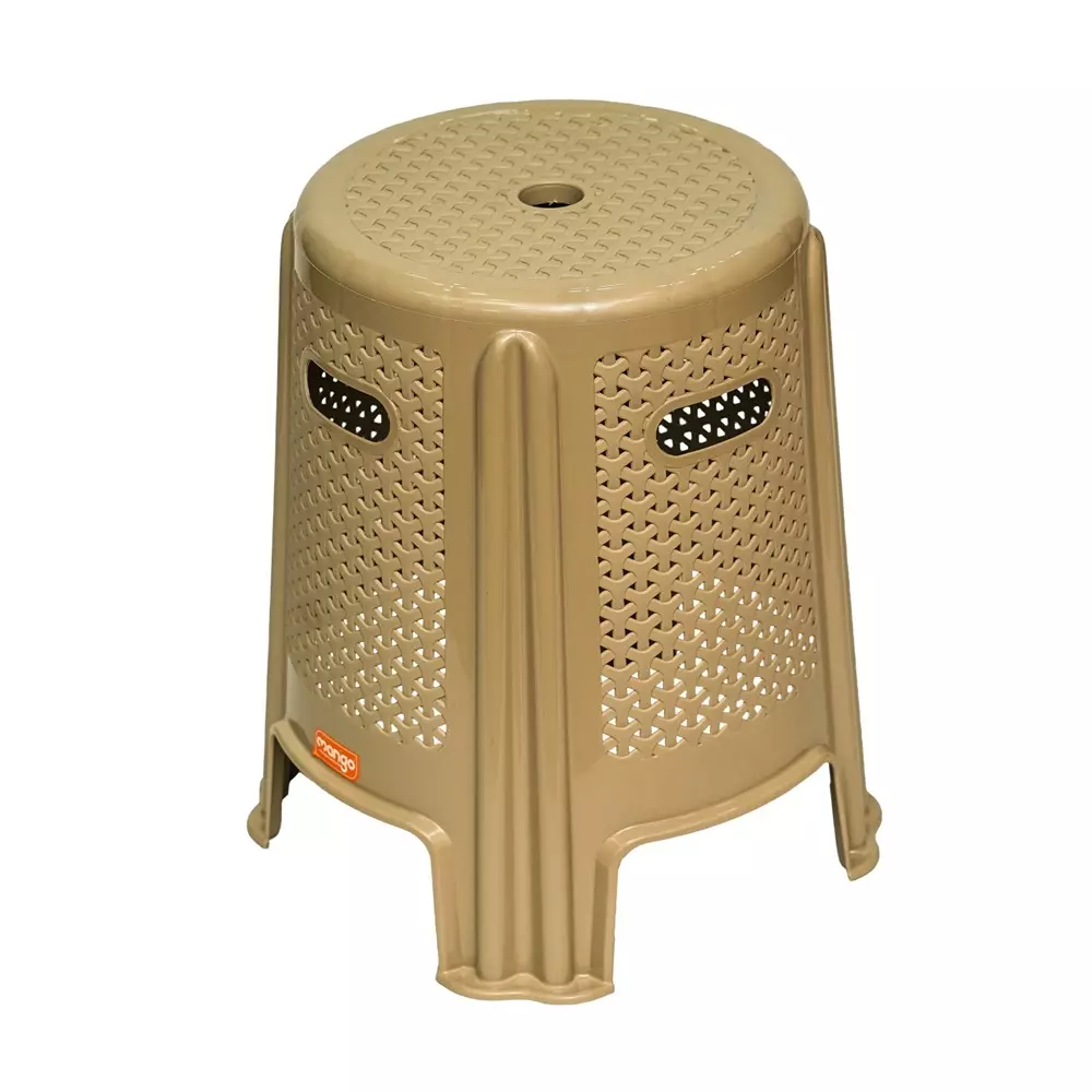 Mango WAZIR Plastic Stool 304.8x381x457.2 mm Ash Plaza Top