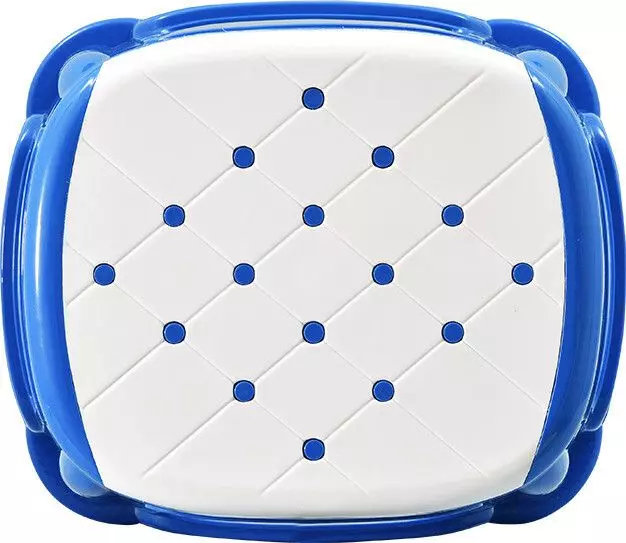 swagath-stool-rectangle-shape-4-legs-plastic-glossy-finish-70-kg-load-capacity-white-seat-with-blue-body-cosmo-m