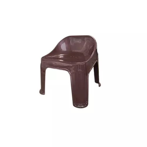 SUPREME Plastic Stool Globus Brown Suitable for Indoors and Outdoors, COZY