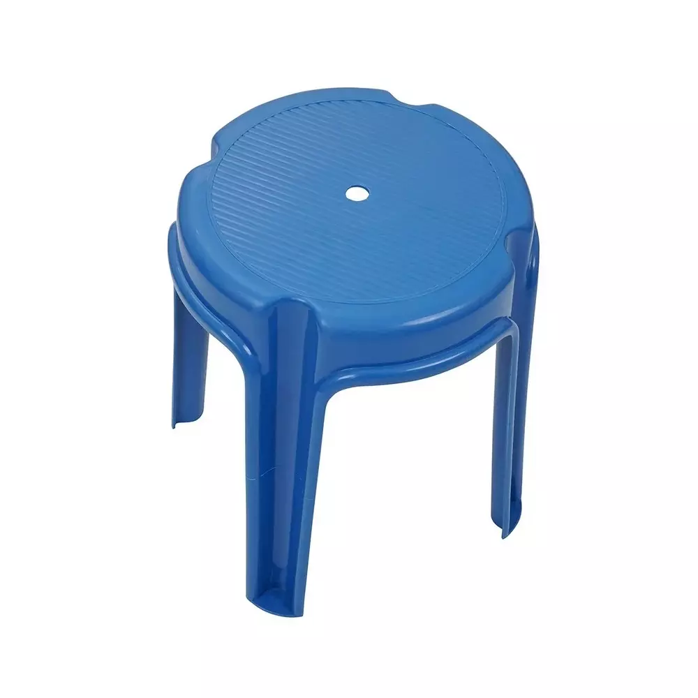 Italica Plastic Stool 17 inch (431.8 mm) Ch. Blue Color, 9703