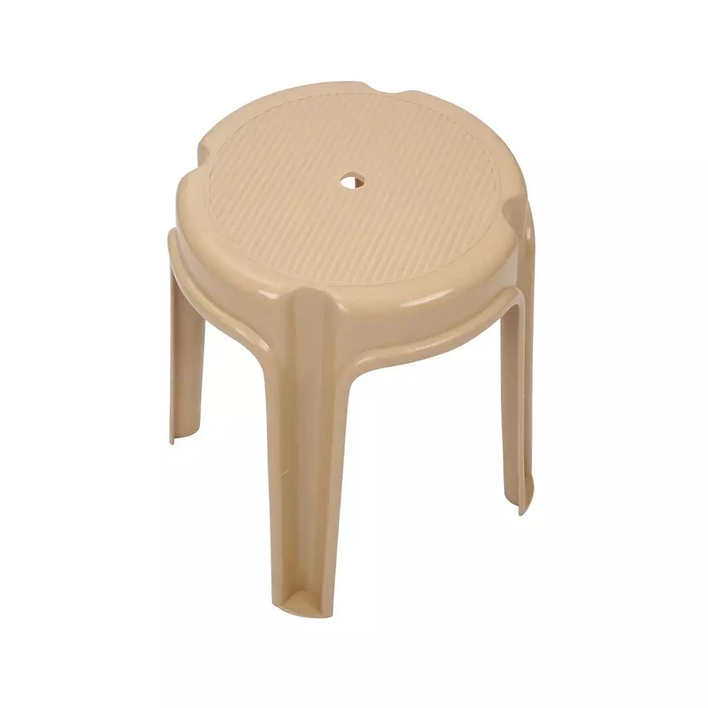 Italica Plastic Stool 17 inch (431.8 mm) Marble Beige Color, 9703