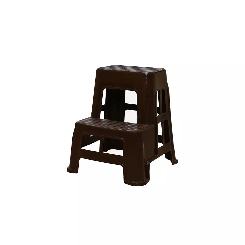 Italica Plastic Step Stool Brown Color, 9729