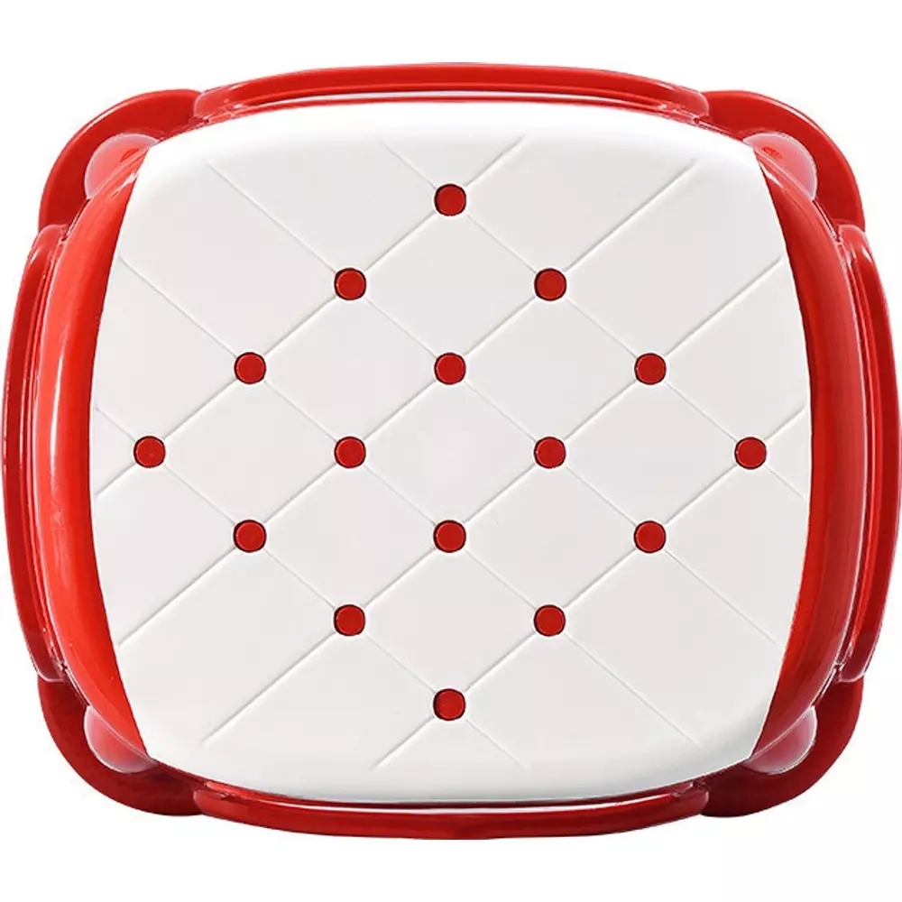 swagath-stool-plastic-45x295x295-cm-12-kg-white-seat-with-red-body-pre-assembled-for-cafeteria-kitchen-houeshold-work-and-outdoor-use
