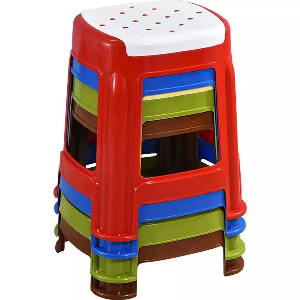 swagath-stool-plastic-45x295x295-cm-12-kg-white-seat-with-red-body-pre-assembled-for-cafeteria-kitchen-houeshold-work-and-outdoor-use