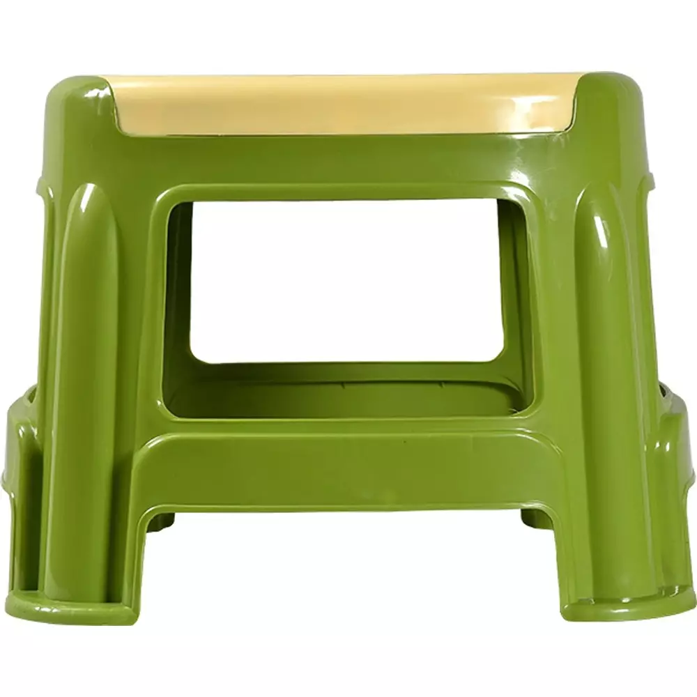swagath-stool-plastic-27x315x28-cm-530-g-ivory-seat-with-green-body-pre-assembled-for-cafeteria-kitchen-houeshold-work-and-outdoor-use