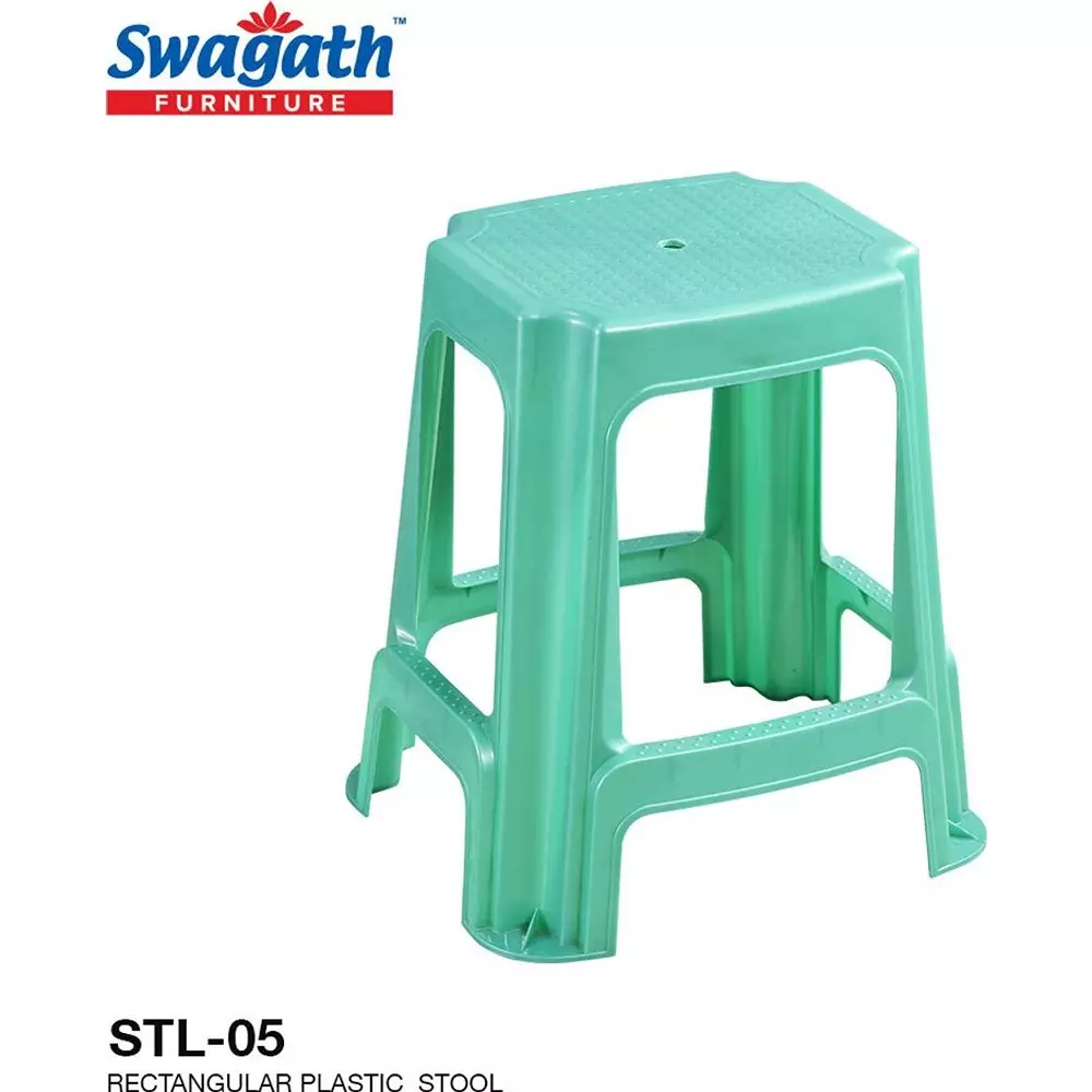 swagath-stl-rectangular-stool-plastic-green-54x37x31-cm-size-for-outdoor-cafeteria-use-stl-05-lpgn-2-pack-of-2-pcs
