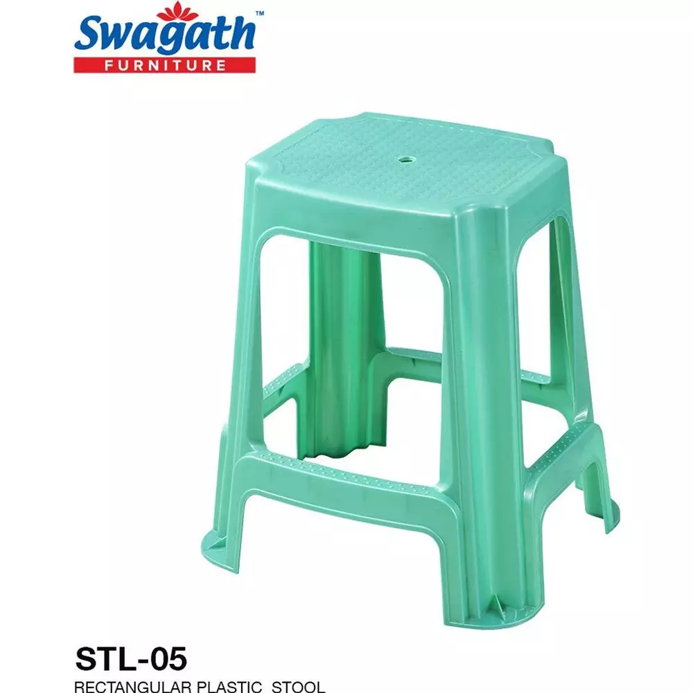 swagath-stl-rectangular-stool-plastic-green-54x37x31-cm-size-for-outdoor-cafeteria-use-stl-05-lpgn-2-pack-of-2-pcs